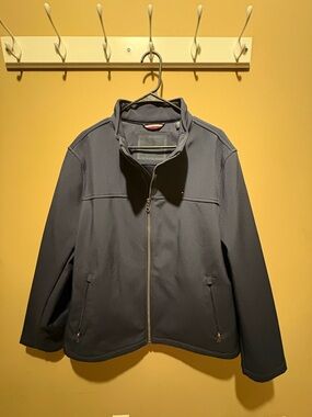 Tommy Hilfiger Men's Navy Zip-Front Lightweight Jacket